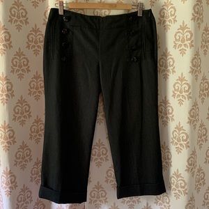 Sharagano Studio washable sailor nautical capris 6